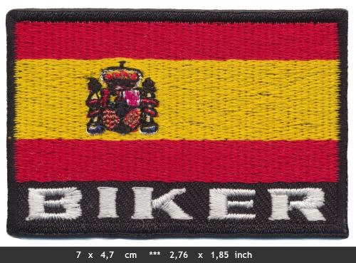 Spain biker flag patch patch motorcycle motocycle chopper usa-