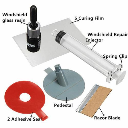 Car wind glass windshield repair tool kit car fix windscreen for chip crack usps