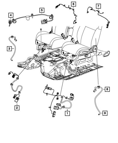 Genuine mopar jumper wiring 68071937aa