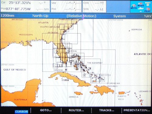 Navionics 2gb cf chart card cf/906p &#034;us southeast - bahamas&#034; v01.19 june 2007 t