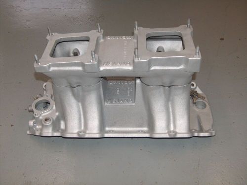 Weiand big block chevy tunnel ram intake manifold 5981 w/2x4 dual plenum 1913