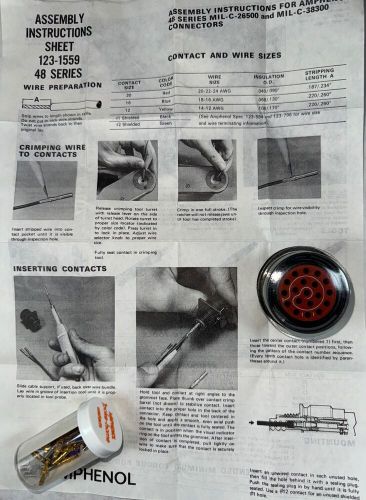 Ms24266r22b19sn amphenol connector new surplus