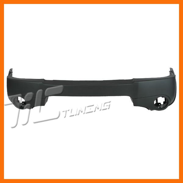 02-04 nissan xterra front bumper cover matte gray plastic no primered wo valance