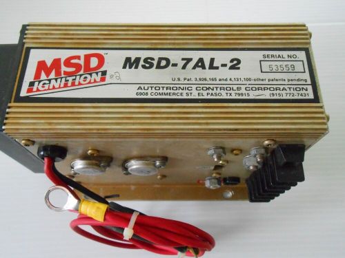 Msd 7220 7al-2 ignition