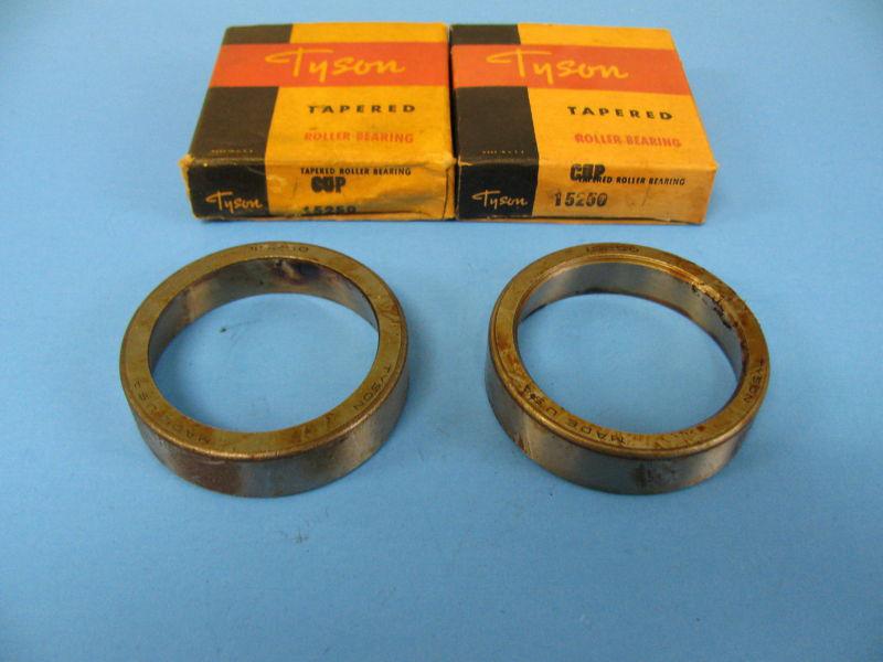 2 new 1965 1966 1967 1968 mg mgb front wheel bearing cups 15250