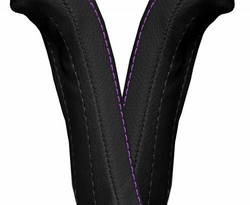 Handle door armrest panel covers x4 leather for bmw e28 1982-1988 purple stitch