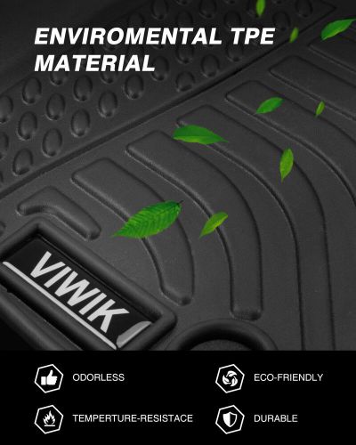 Floor mats liners tpe for dodge ram 1500 crew cab  2019-2024 all-weather