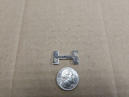 Oem &#034;h&#034; chrome individual letter lettering emblem badge logo nameplate insignia