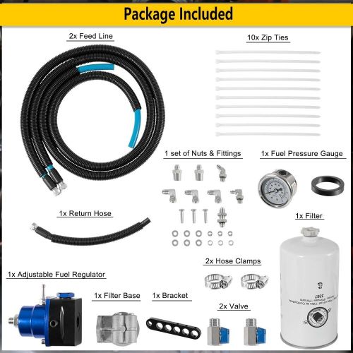 94-97 obs for ford 7.3l powerstroke fuel filter bowl regulated return kit, 3405