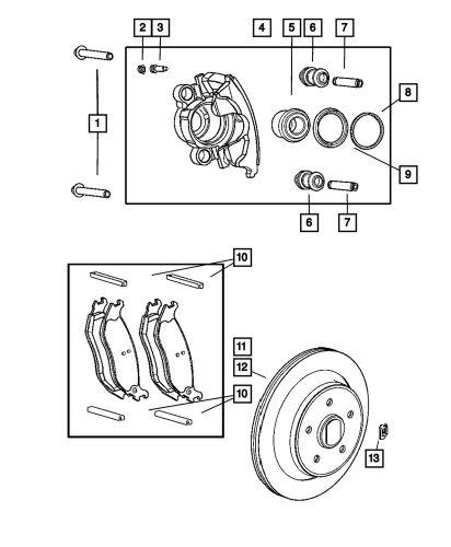 Genuine mopar brake piston boot 5093342aa