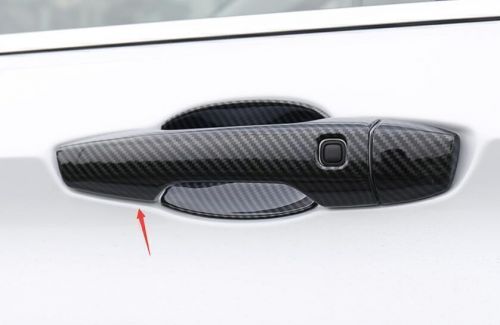 For mitsubishi outlander 2022-2024 carbon fiber side smart door handle cover 8pc