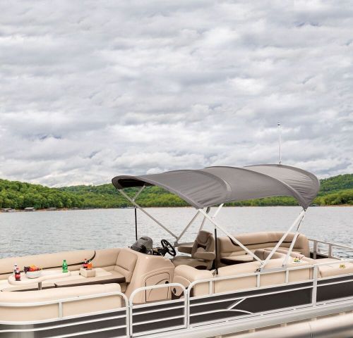 Suncatcher g3 pontoon boat bow canopy top with boot