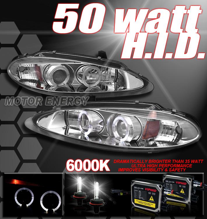 98-04 dodge intrepid projector headlights+50w 6000k hid