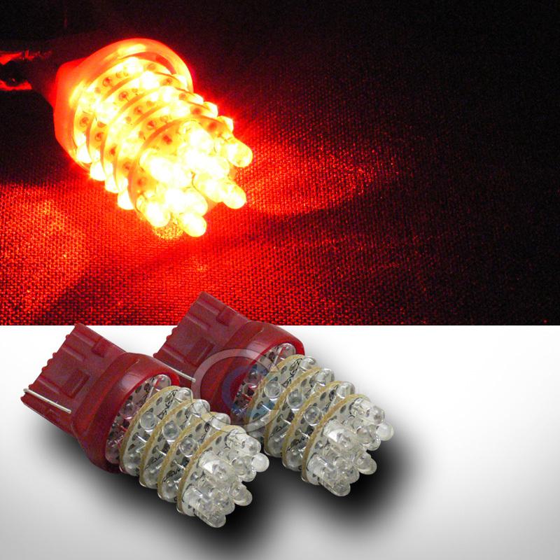 2pc 7440 t20 36 high power led red rear turn signal light lamp bulb 12v aa13