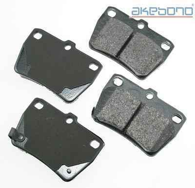 Akebono act1051 brake pad or shoe, rear-proact ultra premium ceramic pads