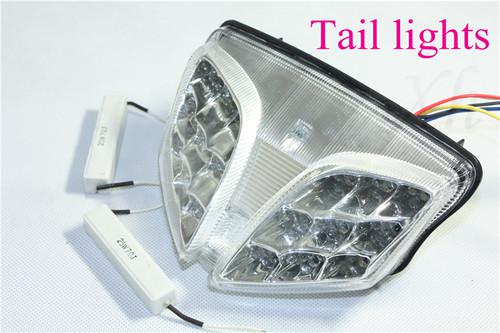 Led tail brake light fit 2008-2009 suzuki gsxr 600 gsx-r600 750 gsx-r750 clear