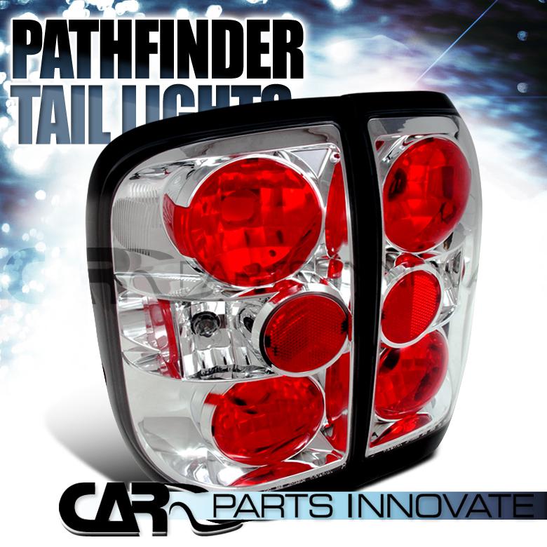 96-04 pathfinder 97-04 qx4 tail lights rear brake lamp altezza chrome