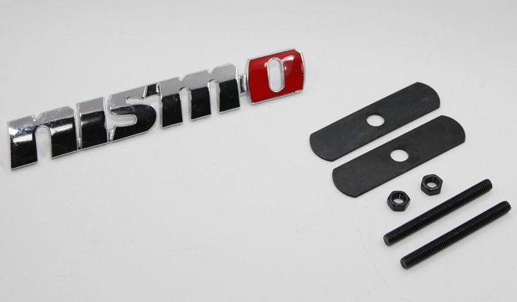 Metal nismo front sport racing grille grill badge emblem decals fit for nissan