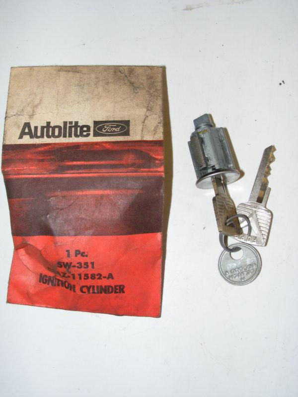 1960 61 62 63 64 65 66 67 68 ford lock set cylinder keys nos new c3az-11582-a