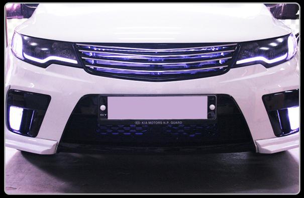 Head light lamp, surface emission led eye line 2009~2012.. kia forte cerato koup