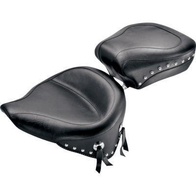 Mustang 75095 wide touring studded rear seat harley davidson fxst 00-06