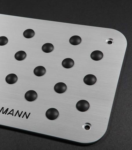 For hamann car carpet non-slip pad pedal aluminum alloy with screw and rubber