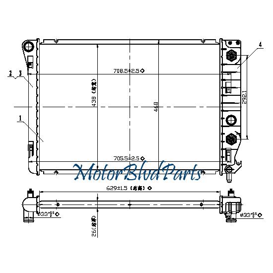 97 98 99 00 01 02 03 04 chevrolet corvette convertible/coupe/hb cooling radiator