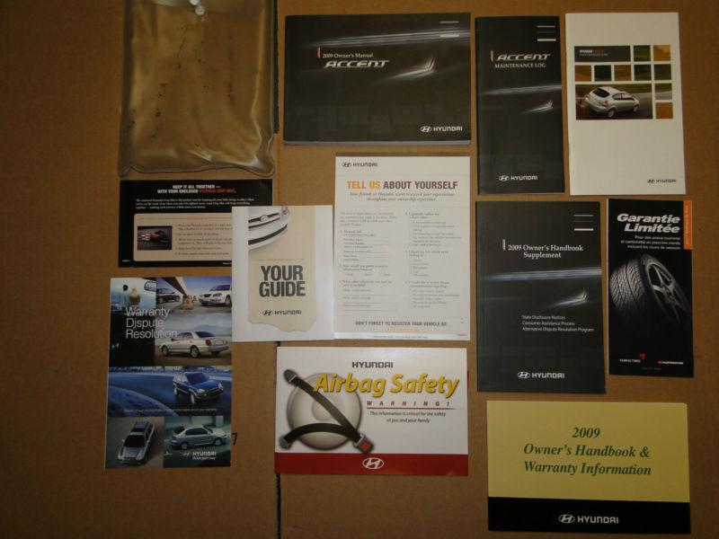 2009 hyundai accent fe owners manual