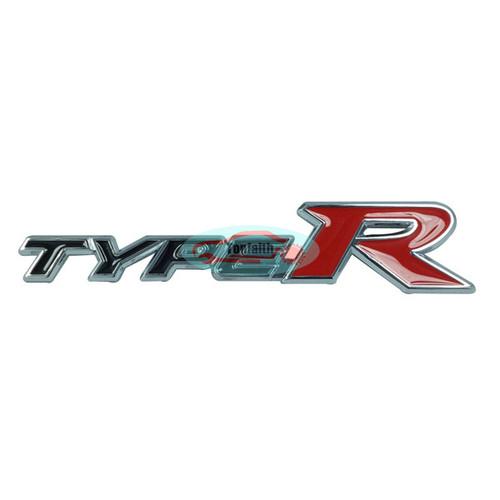 Metal rear side trunk racing emblem 3m badge sticker for typer type r