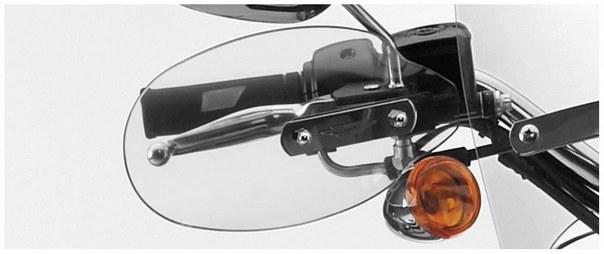 National cycle hand deflector for harley fl flh flstc fxstb