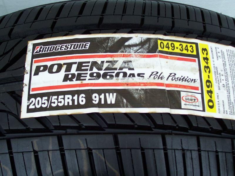 Bridgestone re960as pp 205/55r16 91w 1-all season hp brand new 205 55 16 2055516