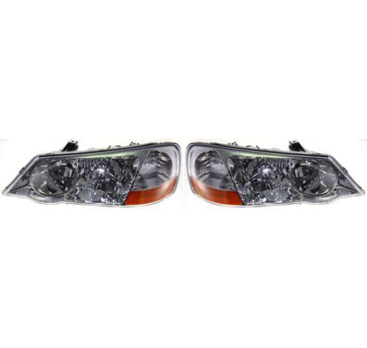 02-03 acura tl headlights headlamps hid xenon pair set left lh & right rh