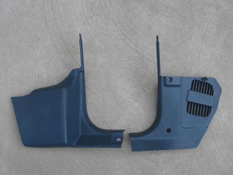 Volvo 780 bertone front left and right side kick trim  panels (blue)