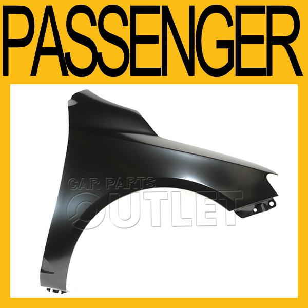 Front fender primered w/o side lamp hole sedan h/b lx/sx rh for 10-12 kia forte 