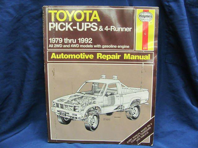 Haynes #656 owner workshop manual book for 79-83 toyota pick-ups