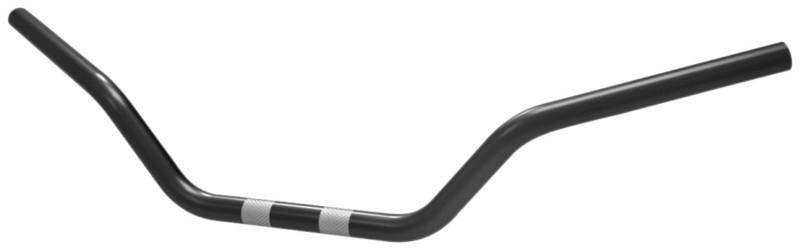 Khrome werks 1in. handlebar - bad body bar (dimpled) - black