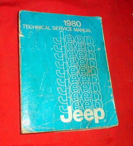 1980 jeep technical service manual 