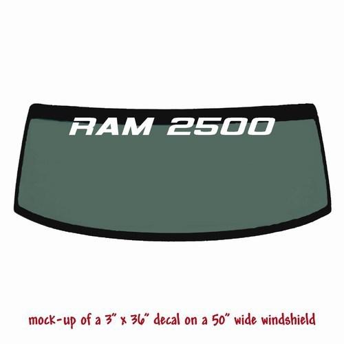 Ram 2500 - windshield banner decal sticker v1