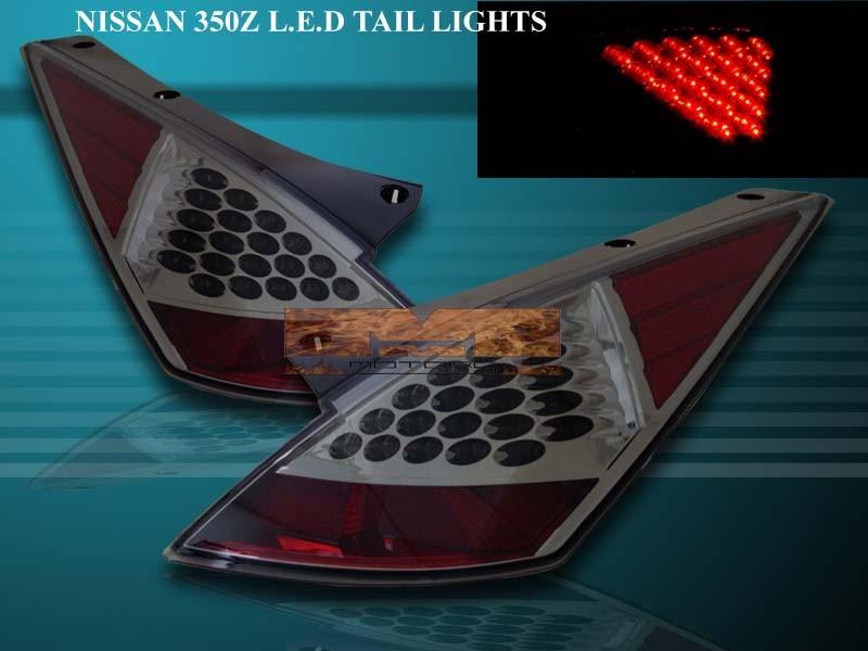 03 04 05 nissan 350z z33 fairlady led tail lights smoke