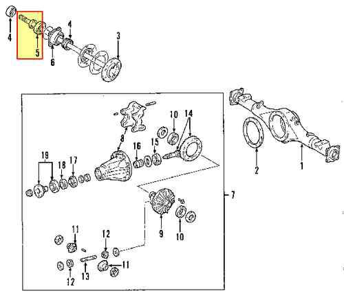 Toyota 4240934010 genuine oem factory original shaft bearings