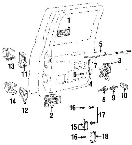 Gmc 15708046 genuine oem factory original handle, inside