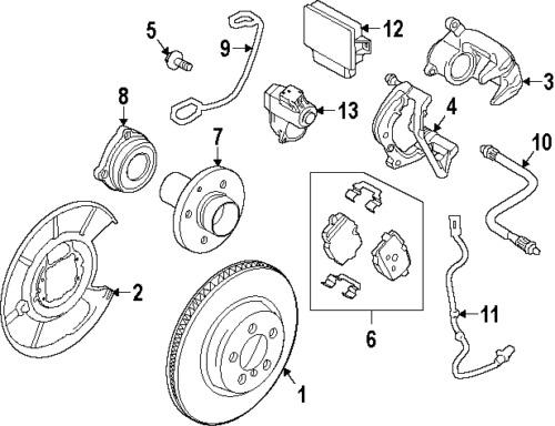 Bmw 34216775346 genuine oem factory original brake pads