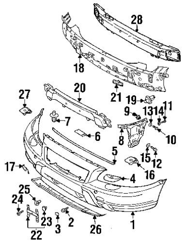 Volvo 8620581 genuine oem factory original bumper cover