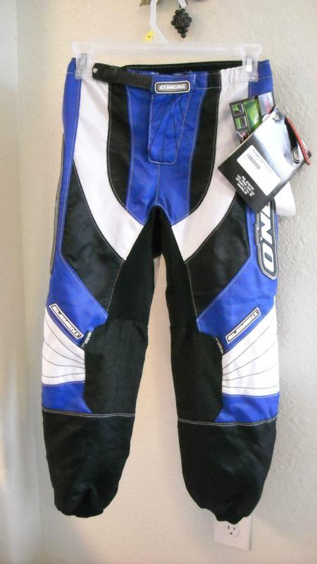 Oneal element racing pants motocross 12t/14t youth 26 *new**blue/black