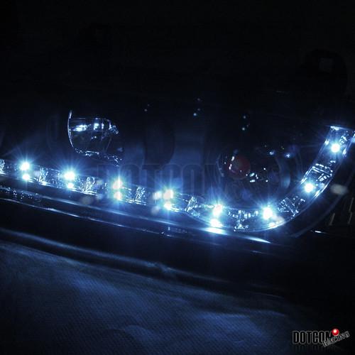 Sell 1992 1998 Bmw E36 2d M3 328 R8 Led Projector Headlights Black In