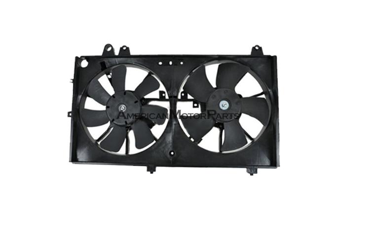 Replacement ac condenser + radiator cooling fan 04-08 mazda rx8 n3h115025f