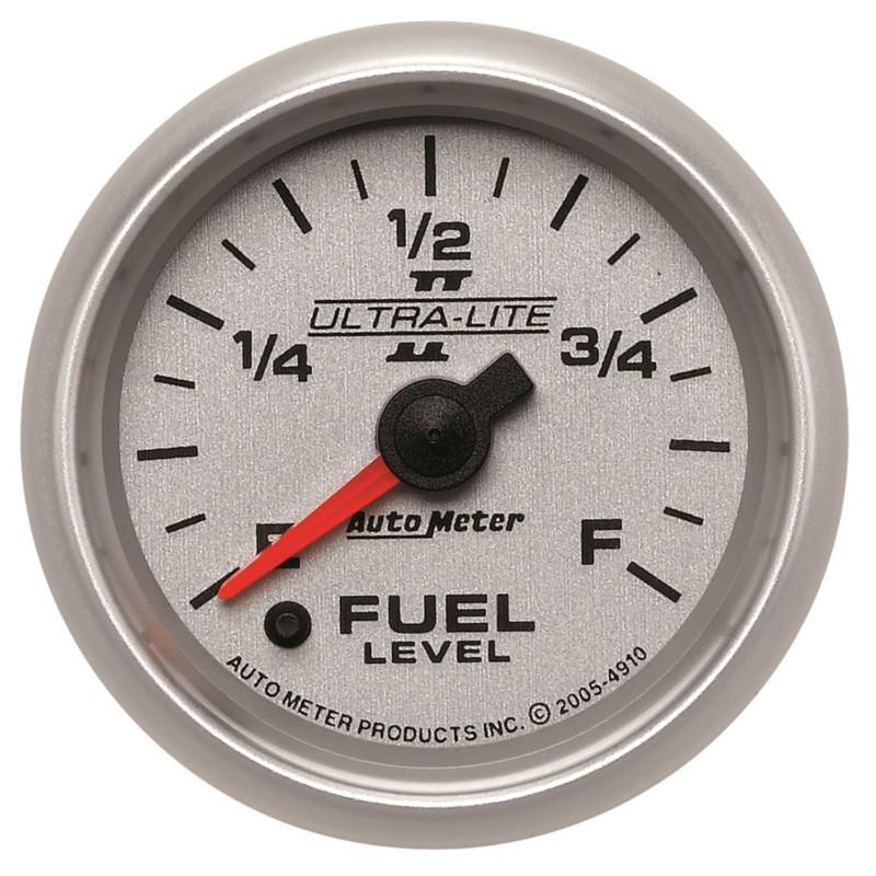 Auto meter 4910 ultra-lite ii; electric programmable fuel level gauge