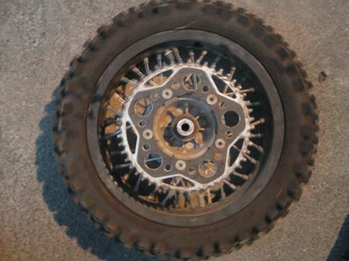 2004 04 ktm 65sx 65 sx rear wheel rim tire axle hub wheel 