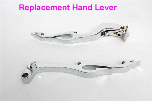 Chrome brake clutch flame lever fit suzuki gsxr gsx-r gsxr600 gsxr750 gsxr1000