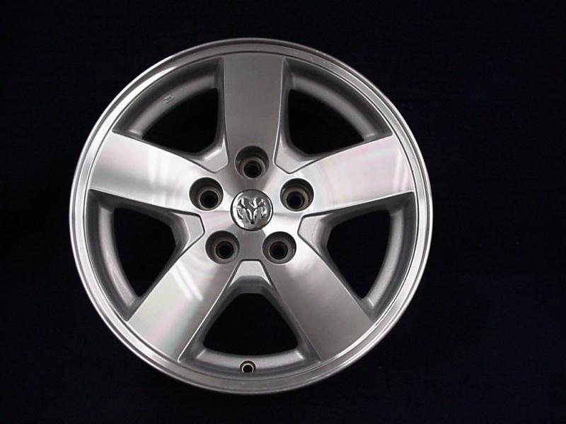 Dodge nitro 07-11 16" 5 spoke machined & silver alloy / aluminum wheel - 1